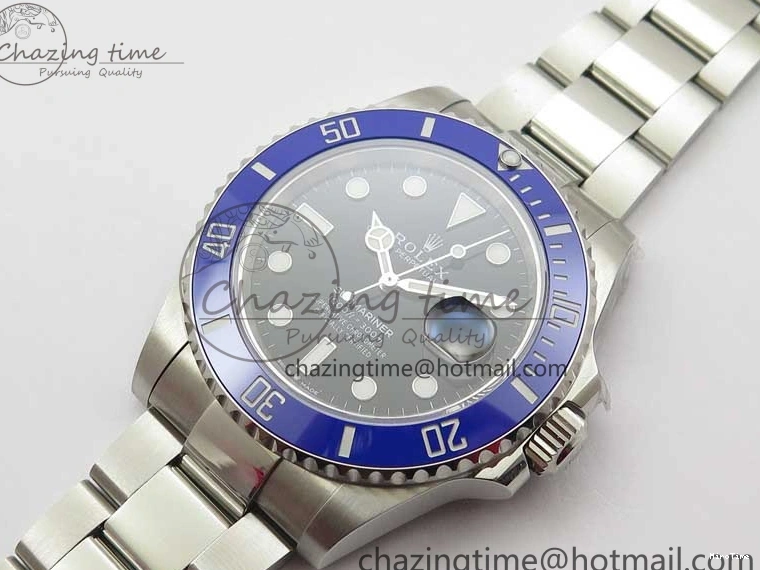 MiroTime 0319 Submariner 41mm 126619 LB Blue Ceramic EWF Black Dial on SS Bracelet A Effortless 2766